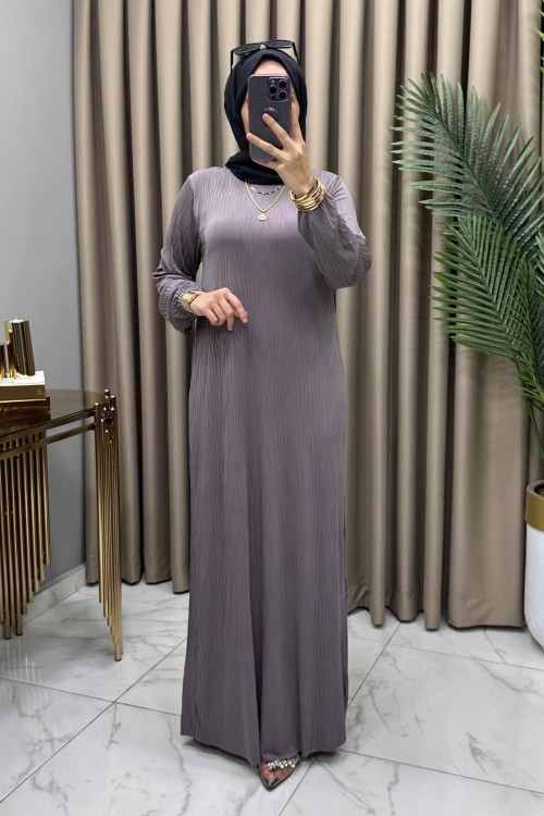 Asude Elbise Gri  Gri