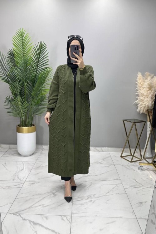 Kiraz Hırka Haki Haki