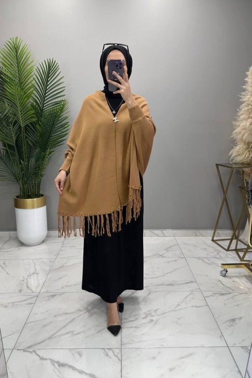 Kollu Şal Panço Taba Taba