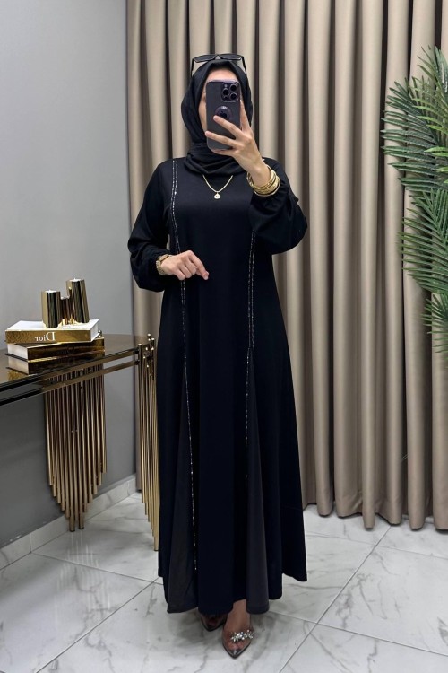 Nur Elbise Siyah Siyah