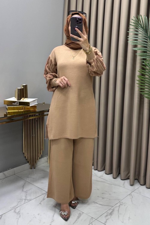 Müjgan Triko Takım Taba Taba