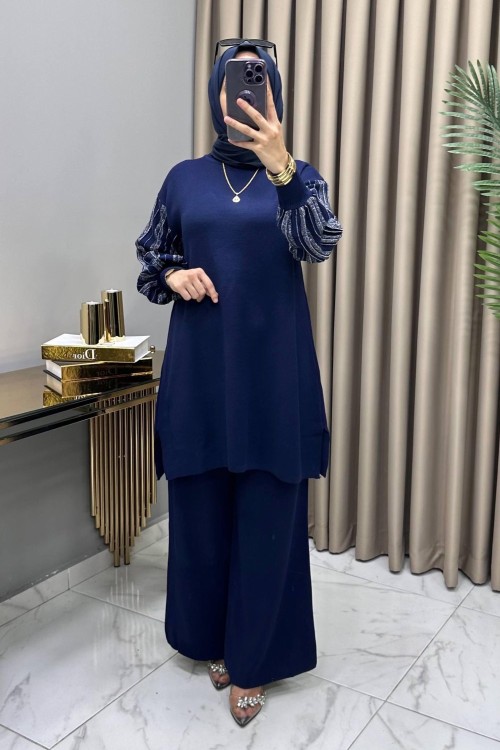 Müjgan Triko Takım Lacivert  Lacivert