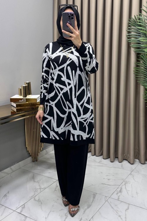 Lerzan Takım Beyaz Beyaz