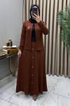 Selin Etekli Takım Kahve Kahverengi