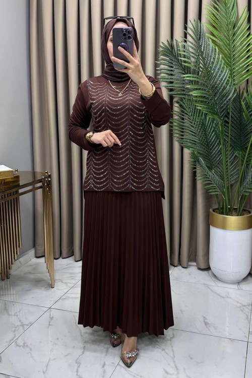 Mısra Takım Kahve  Kahverengi