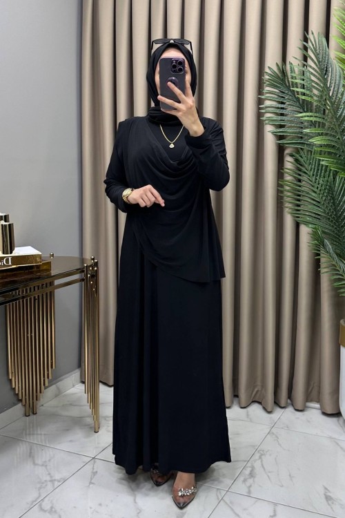 Ahenk Elbise Siyah Siyah