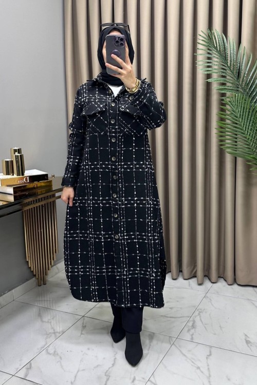 Kübra Şanel Kap Siyah Siyah