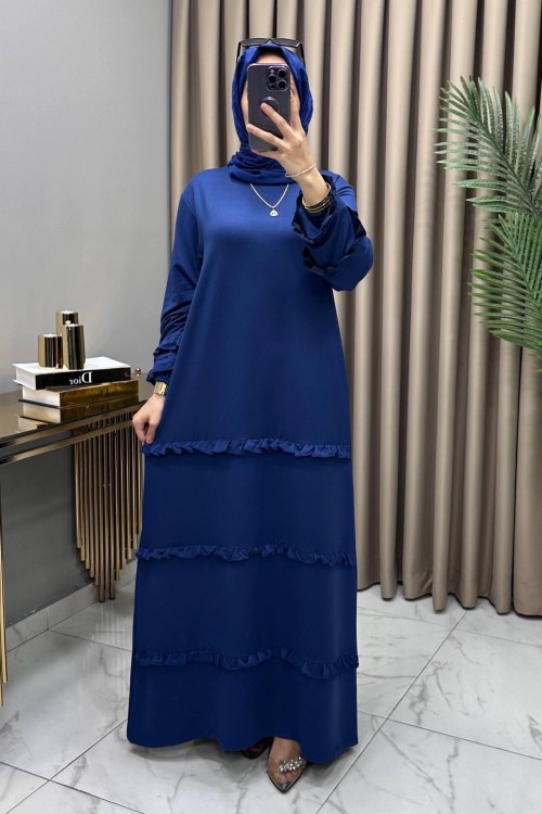 Bergen Elbise İndigo İndigo