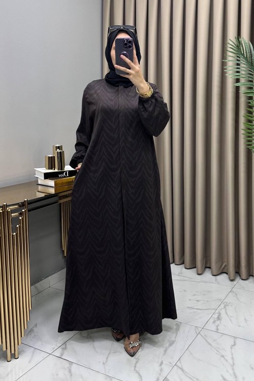 Yelda Ferace Mevlana Kesim Kahve Kahverengi