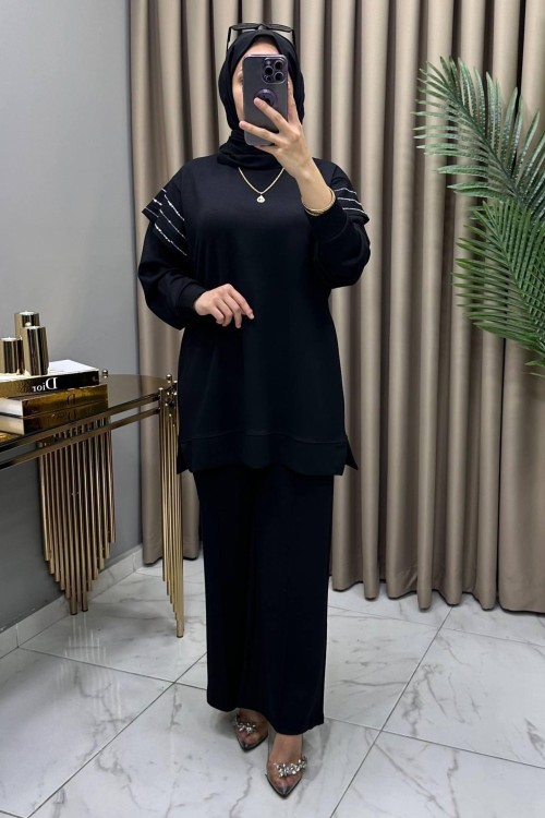 Nergis Oysho Takım Siyah Siyah