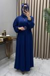 Hilal Elbise İndigo Mavi
