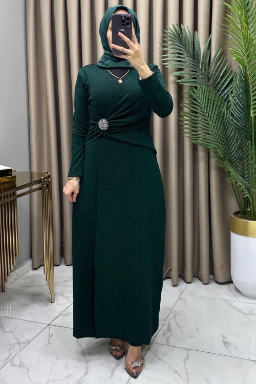 Özüm Abiye Elbise Zümrüt  Zümrüt