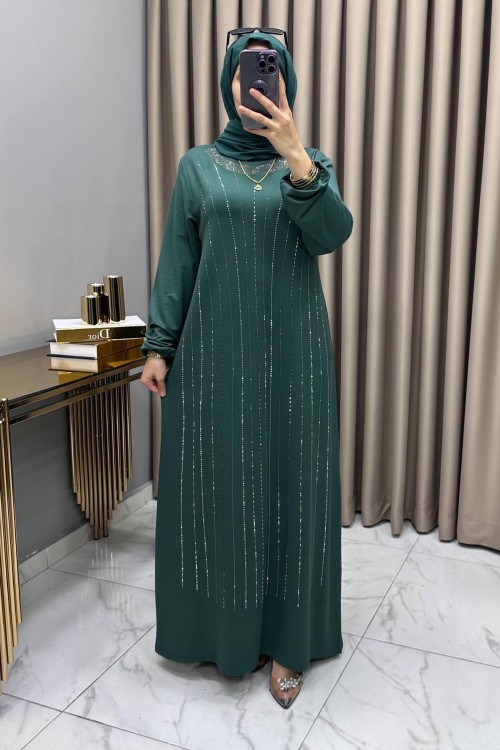 Reyhan Abiye Elbise Zümrüt  Zümrüt