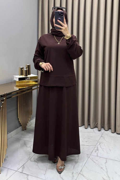 Duru Takım Kahve Kahverengi