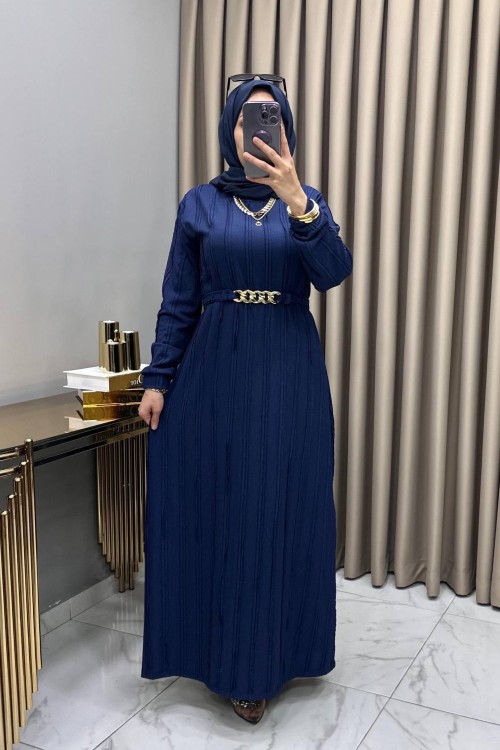 Eylül Elbise Lacivert  Lacivert