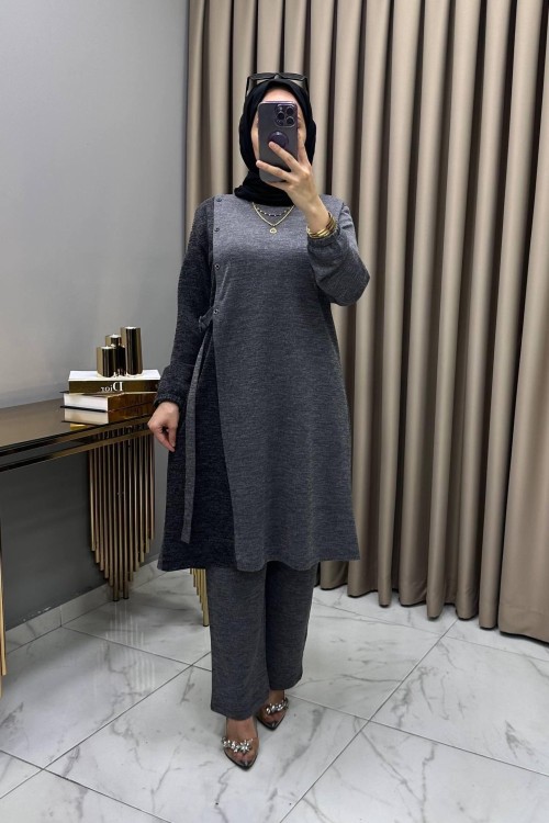 Bedia Takım Füme Füme