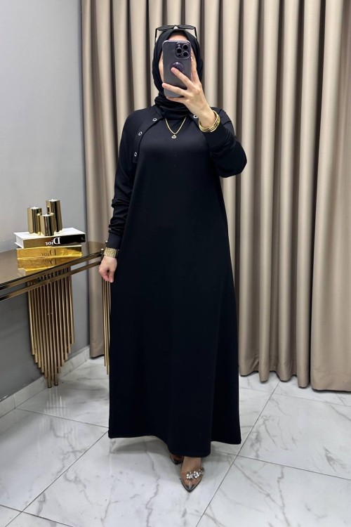 Özlem Elbise Siyah  Siyah