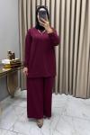 Çımalı Takım Bordo Bordo