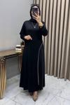 Öykü Abiye Elbise Siyah Siyah