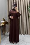 Nilda Elbise Kahve Kahverengi