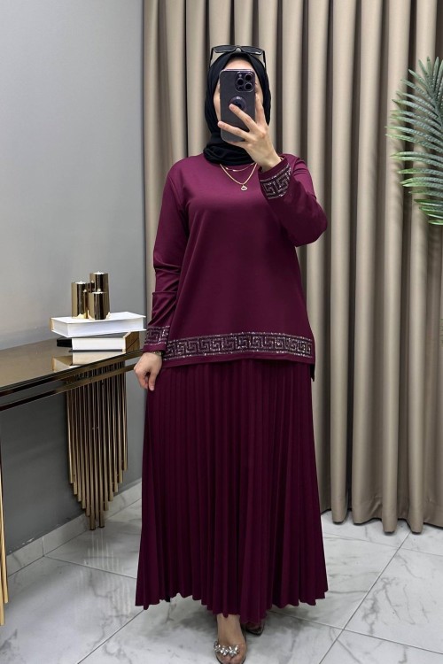 Zümra Takım Bordo Bordo