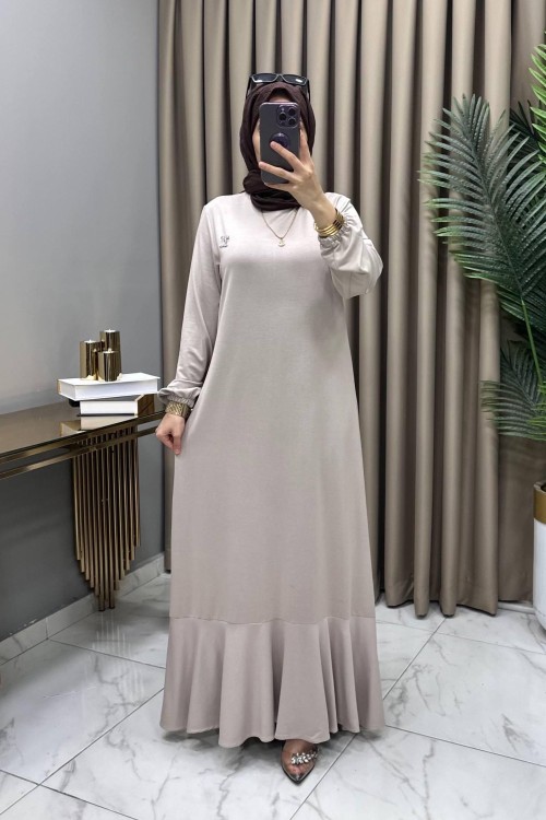 Yonca Elbise Broş Hediyeli Taş Taş Rengi