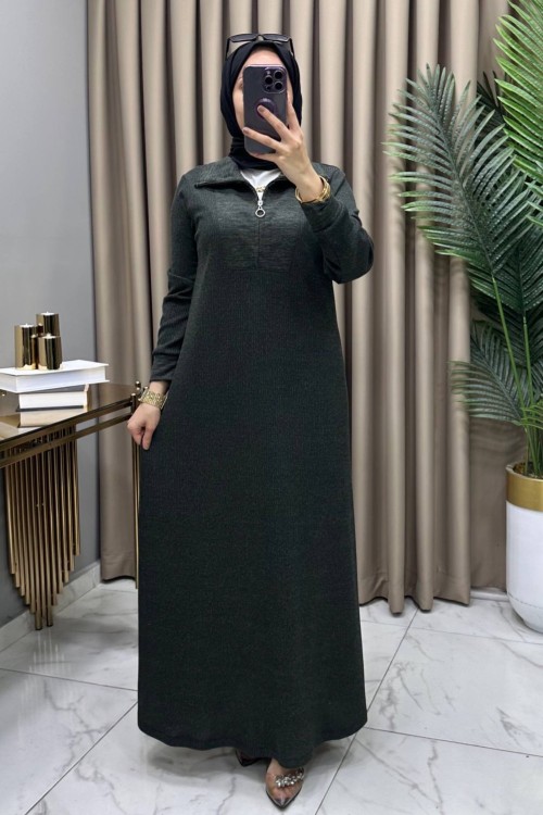 Tülin Elbise Haki Haki