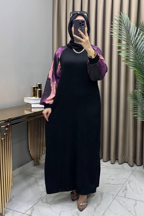 Ebruli Elbise Mor  Mor