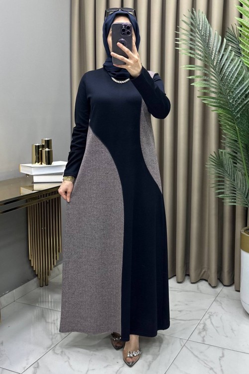 Meva Elbise Lacivert Lacivert