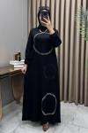 Zahide Abiye Elbise Siyah Siyah