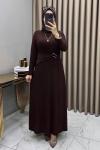 Hadise Elbise Kahve Kahverengi