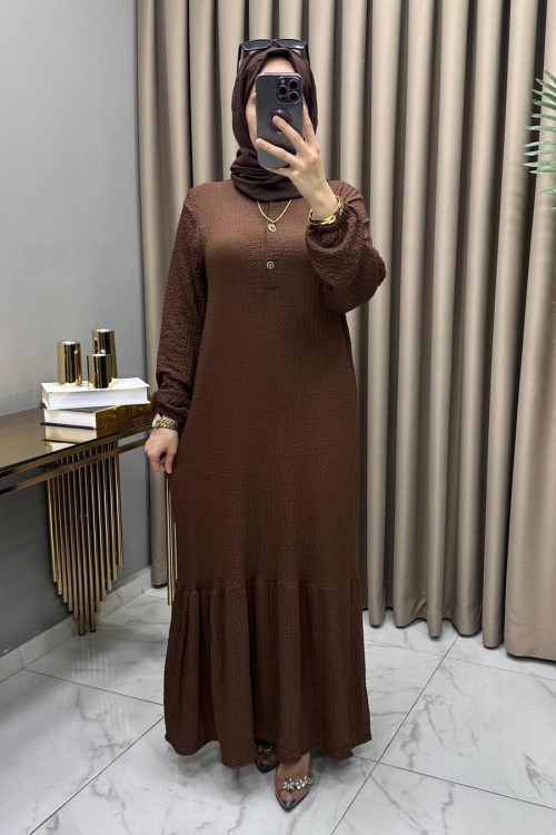 Nigar Elbise Kahve Kahverengi