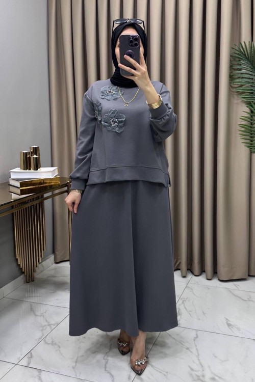 Serra Takım Füme Füme