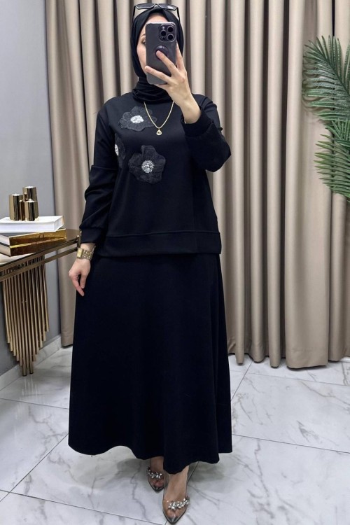 Serra Takım Siyah Siyah