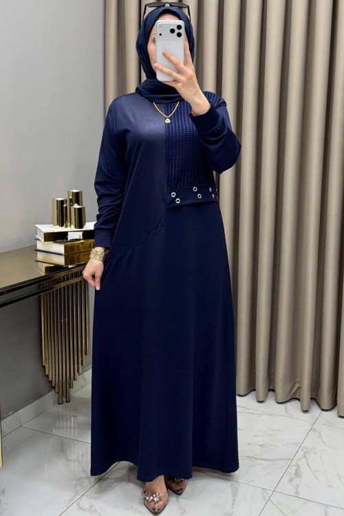 Nilay Elbise Lacivert Lacivert