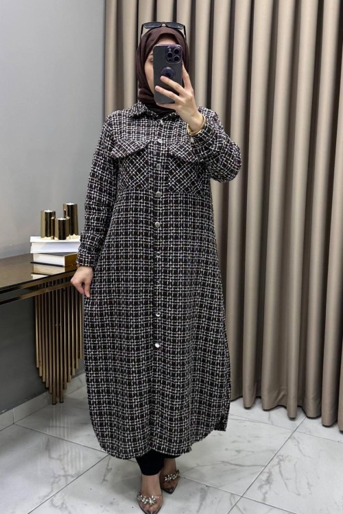 Yeliz Oduncu Şanel Kap Kahve Kahverengi