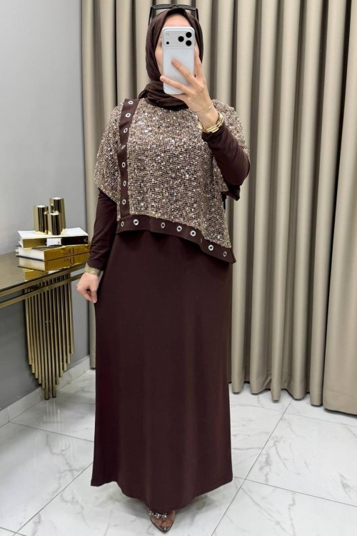 Vildan Elbise Takım Kahve Kahverengi