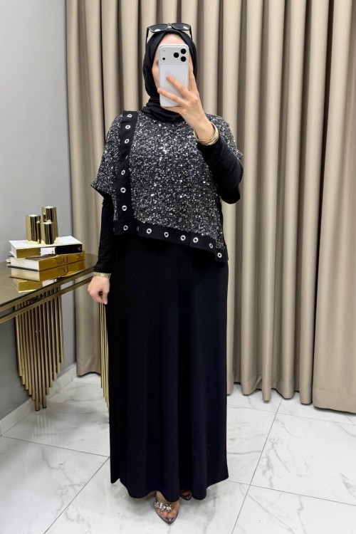 Vildan Elbise Takım Siyah Siyah