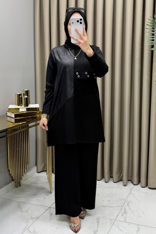 Seda Takım Siyah Siyah