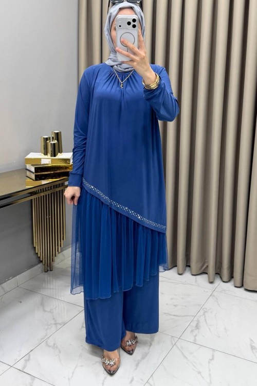 Tüllü Takım İndigo İndigo