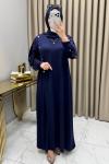 Farima Elbise Lacivert  Lacivert