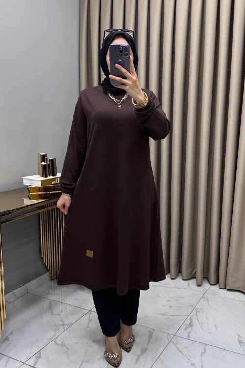 Filiz Tunik Kahve Kahverengi