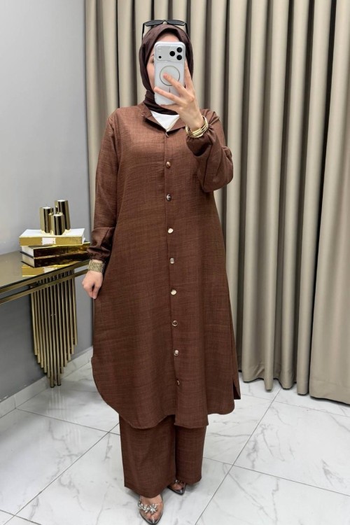 Birce Takım Kahve  Kahverengi