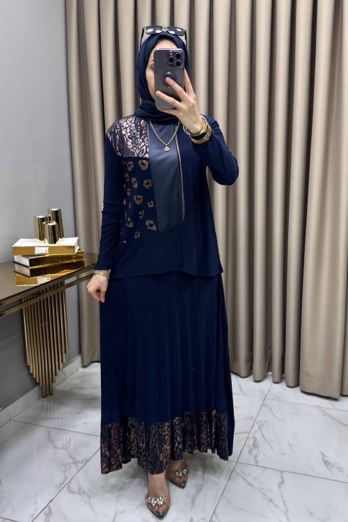 Derya Etekli Takım Lacivert Lacivert