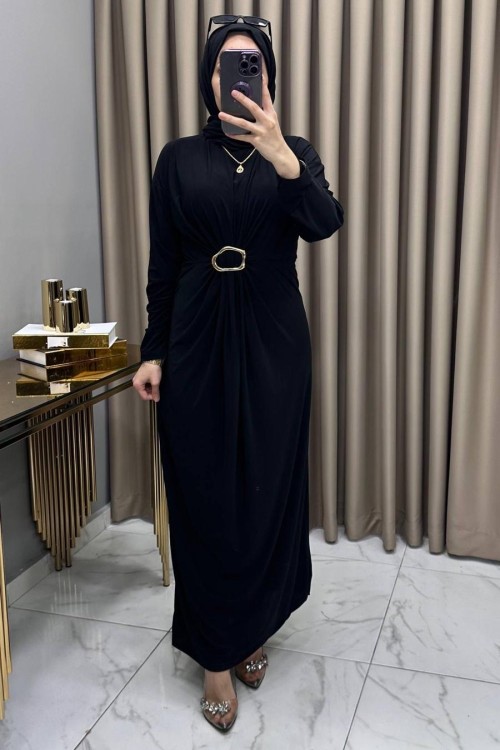 Bircan Elbise Siyah Siyah