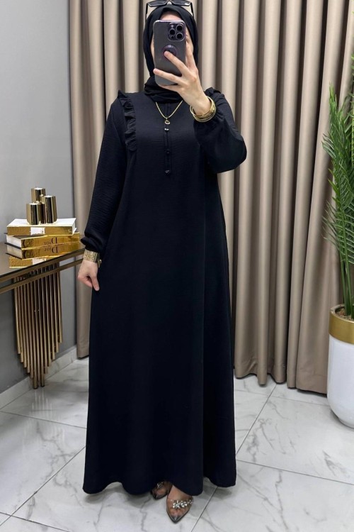 Sedef Elbise Siyah Siyah