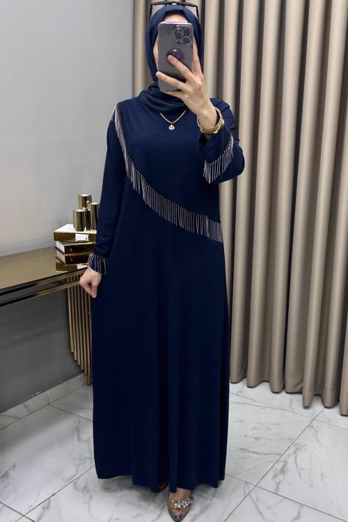 Zincir Elbise Lacivert  Lacivert