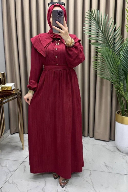 Lavin Elbise Bordo Bordo