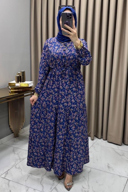 Nergis Elbise İndigo İndigo