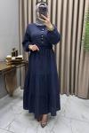 Gülşah Elbise Lacivert  Lacivert